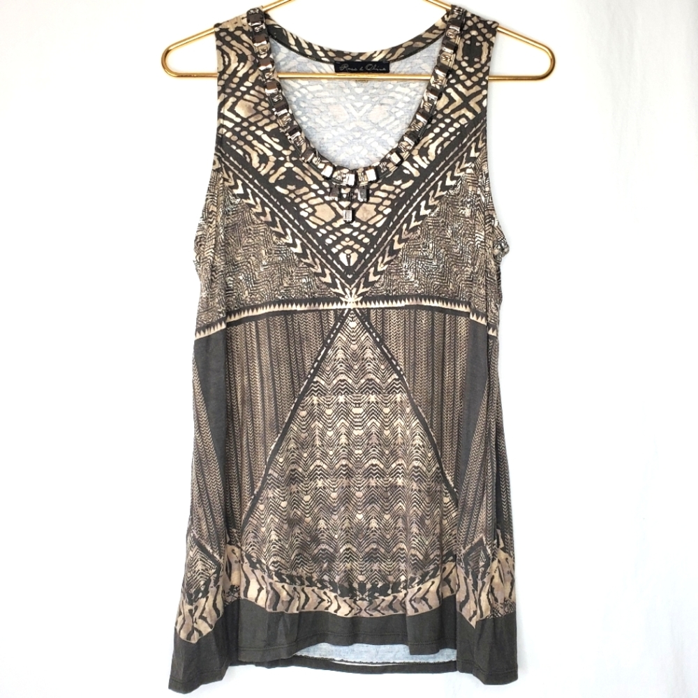 Rose & Olive Sleeveless Top